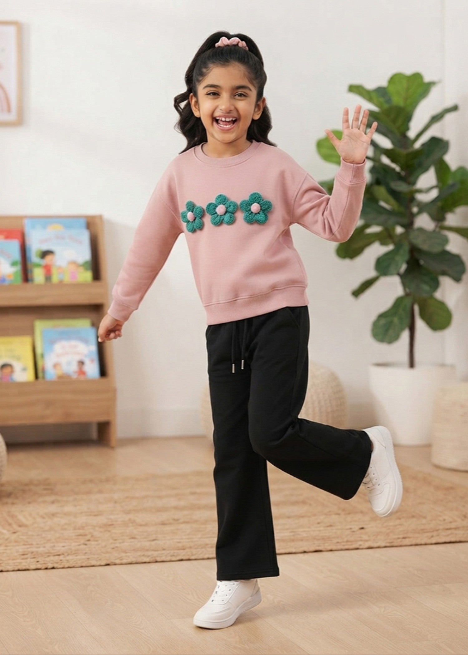 Co Ord Sets in Peach pink, black
