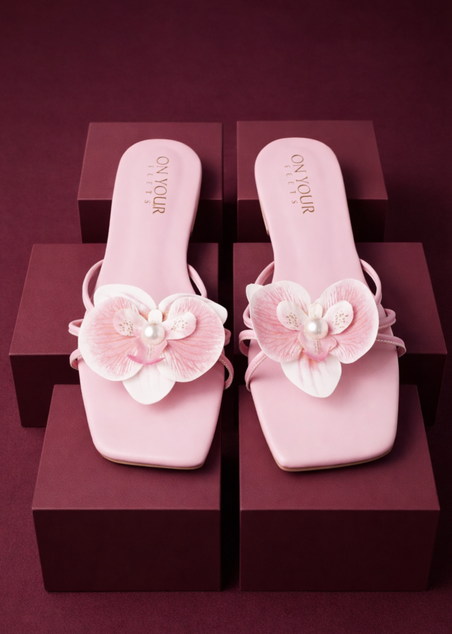 Slides in Lavender blush by - High Quality Women Slides JXJ9621
