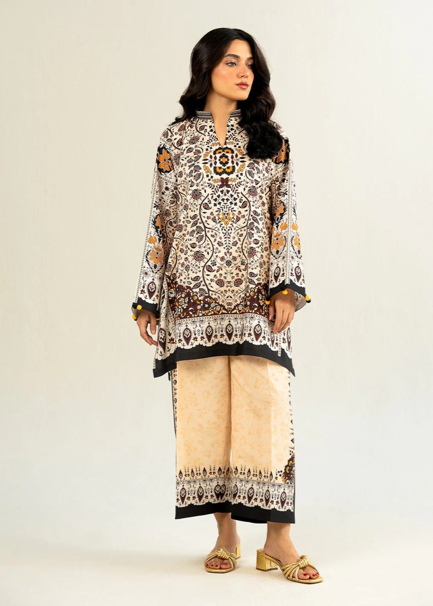 raw silk Co Ord Sets in Beige