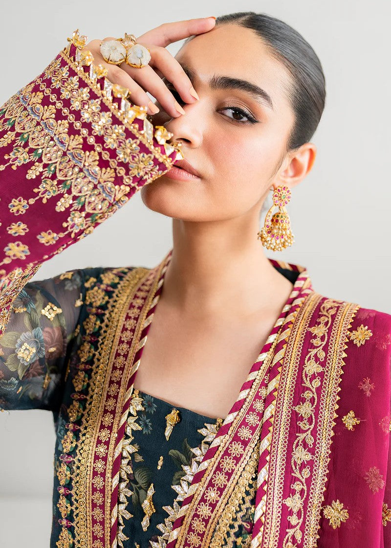 chiffon Kurta Set in Green