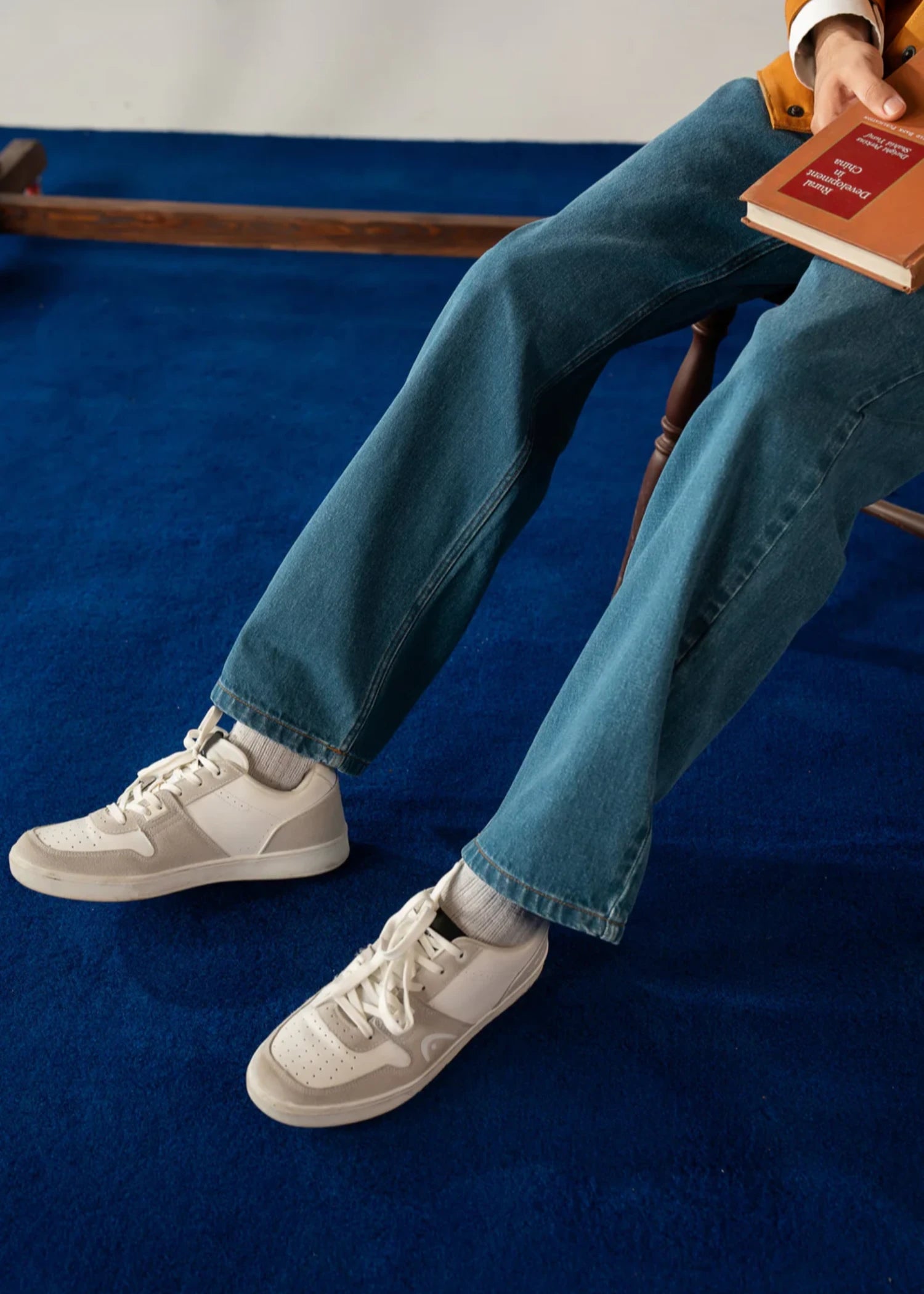 denim Pants in Ocean blue