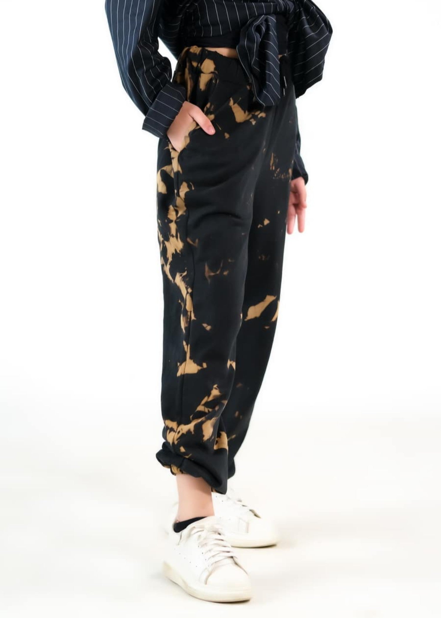crepe Trousers in Black