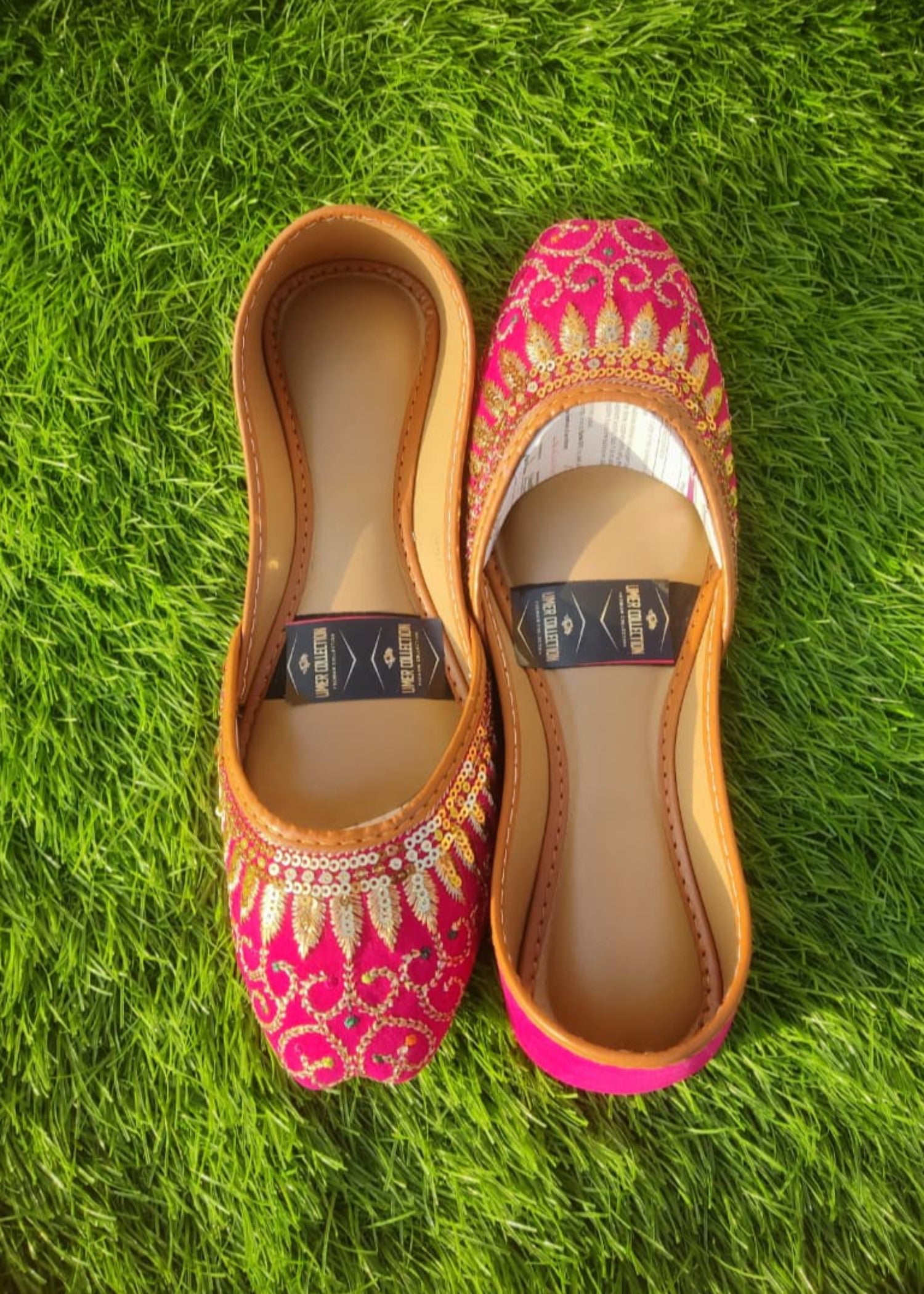 Khussa in Deep pink by - High Quality Women Khussa VPD7142