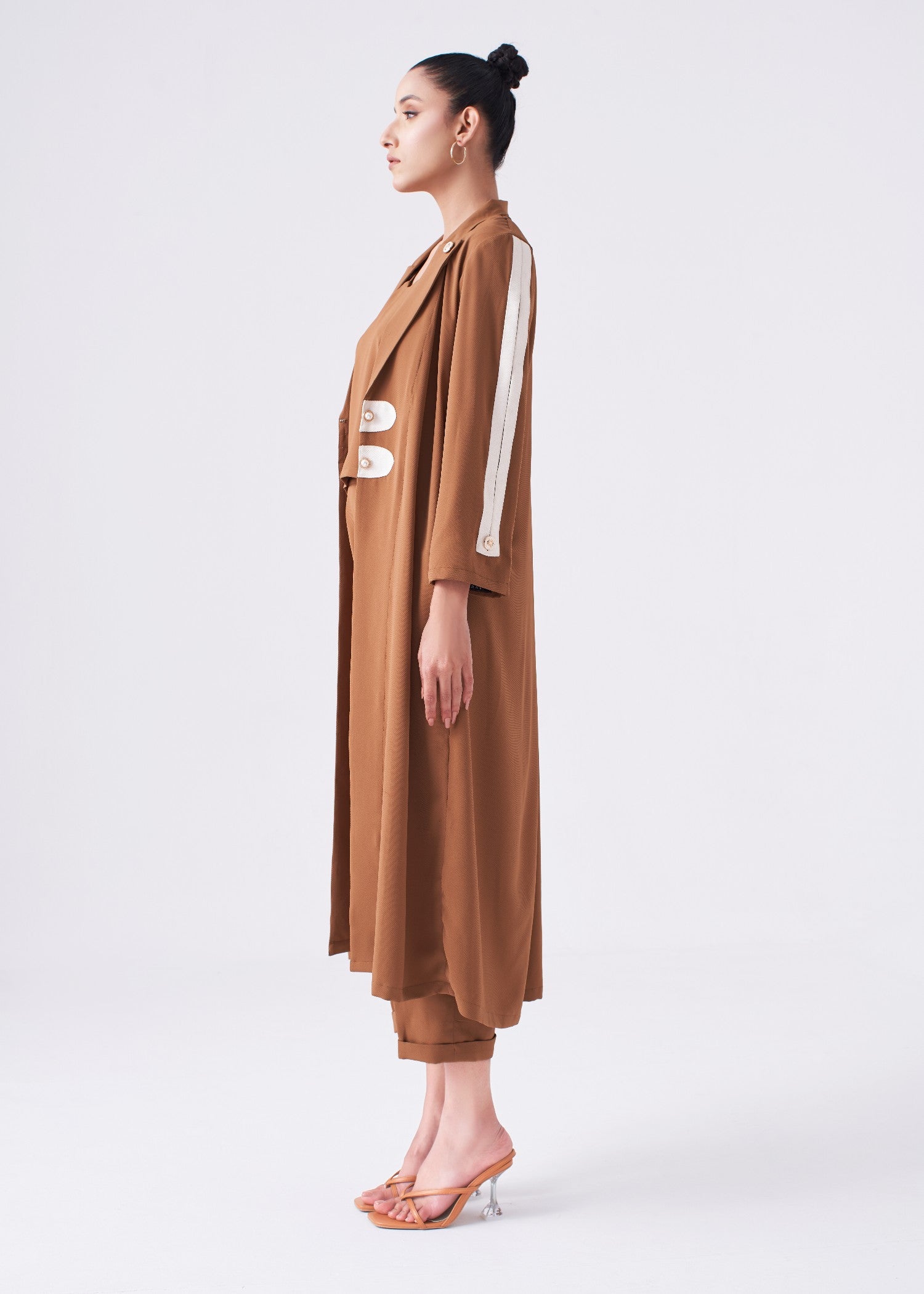 georgette Co Ord Sets in Brown