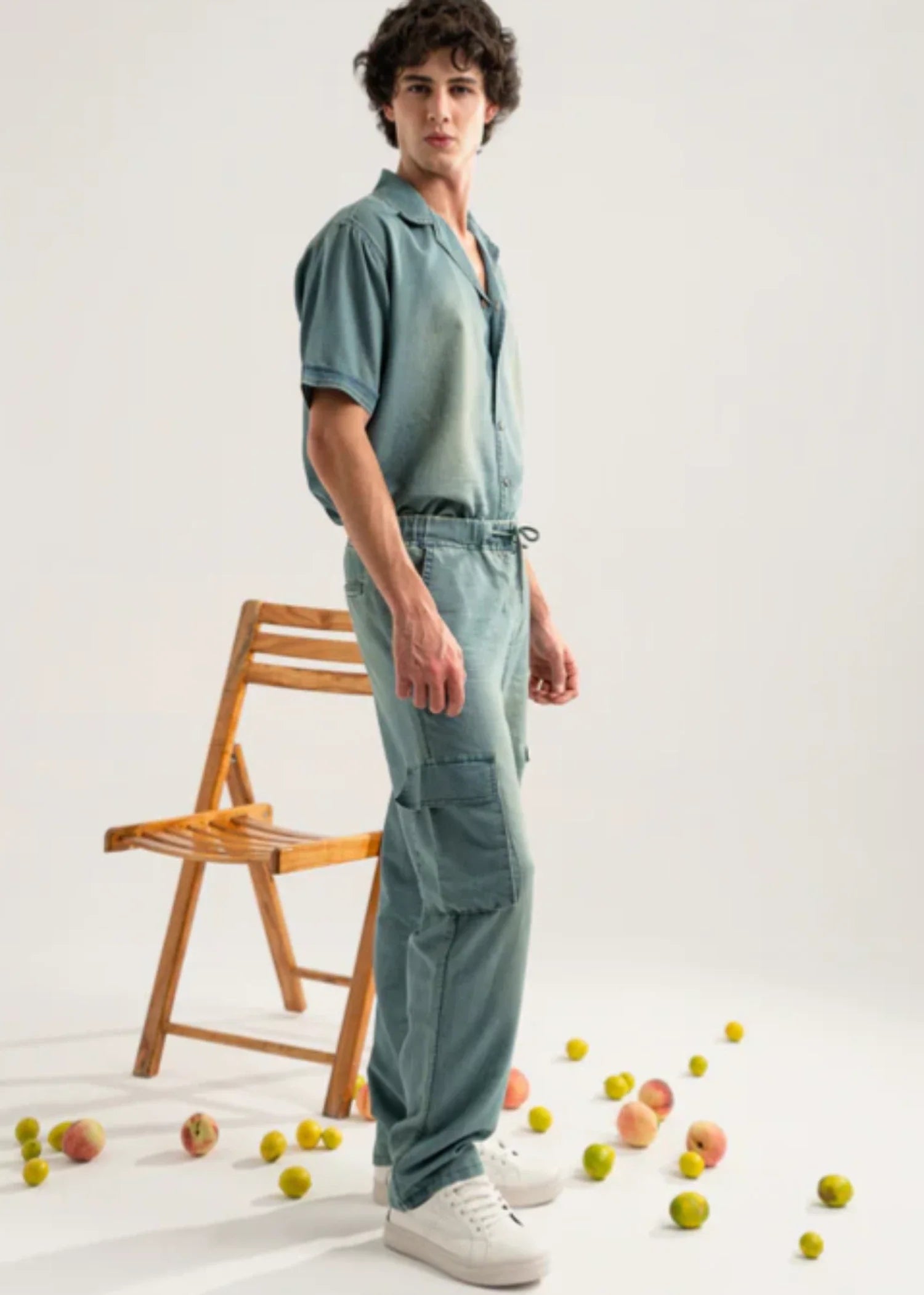 chambray Pants in Dim grey