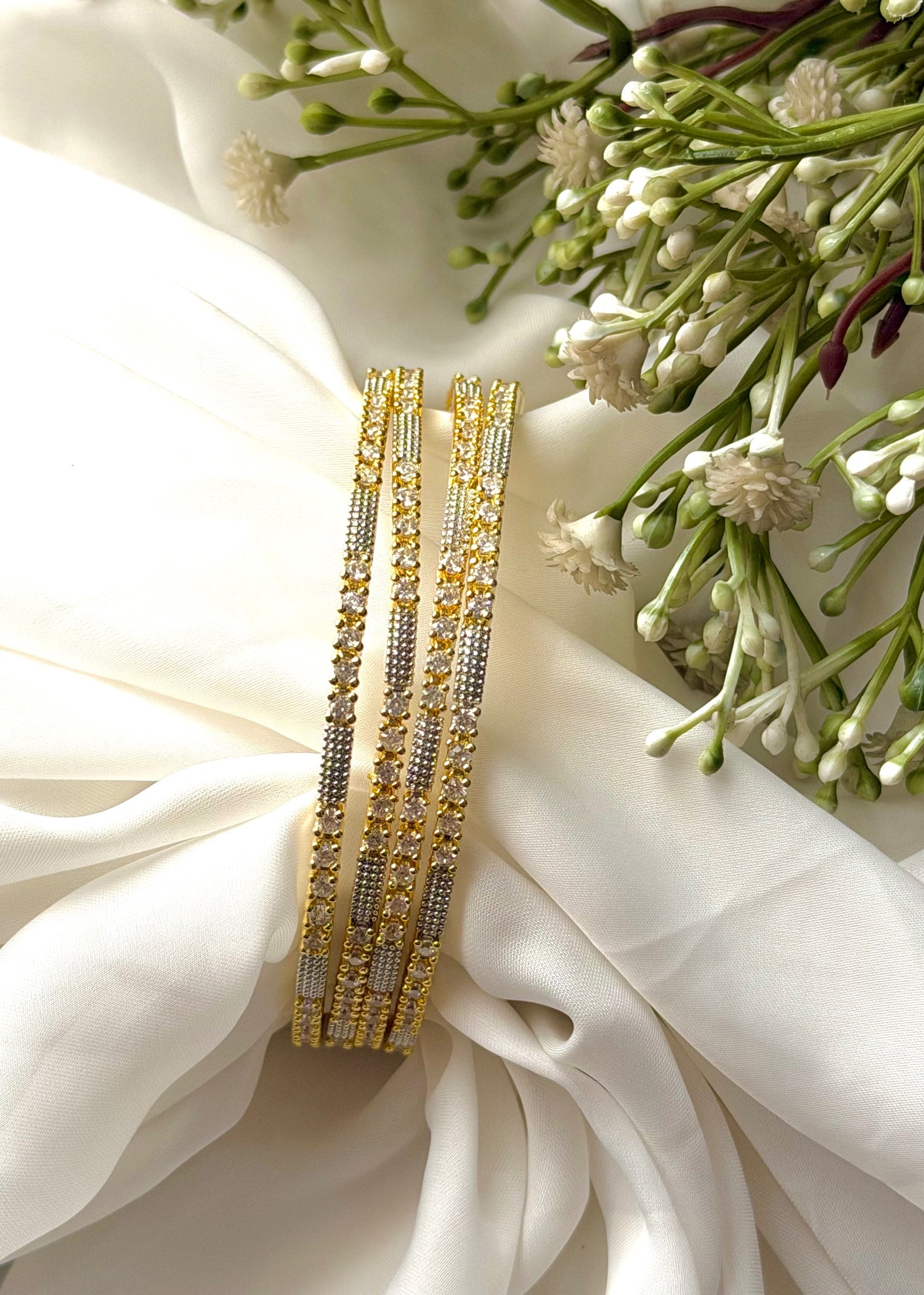 Bangles in Silver, gold Color by - Trendy Women Bangles PJA1675