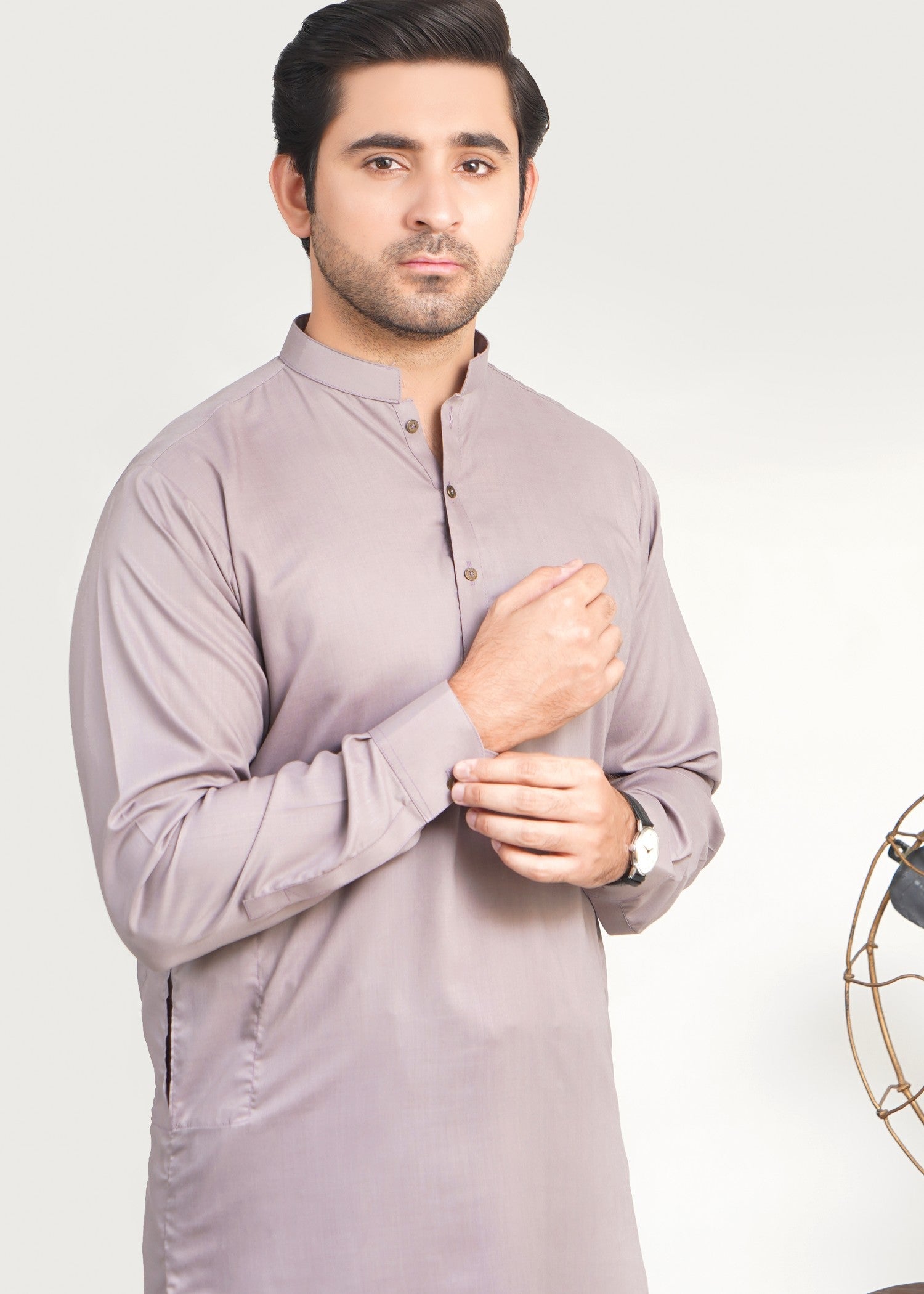 wash & wear Shalwar Kameez in Lilac by Kafoor Clothing