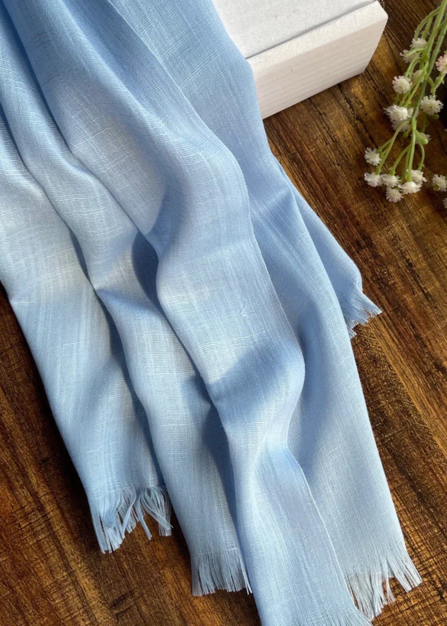 lawn Hijab in Sky blue