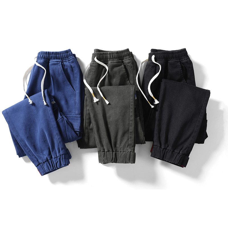 Casual Capris Men'S 2021 Spring Korean Unisex Cotton Overalls