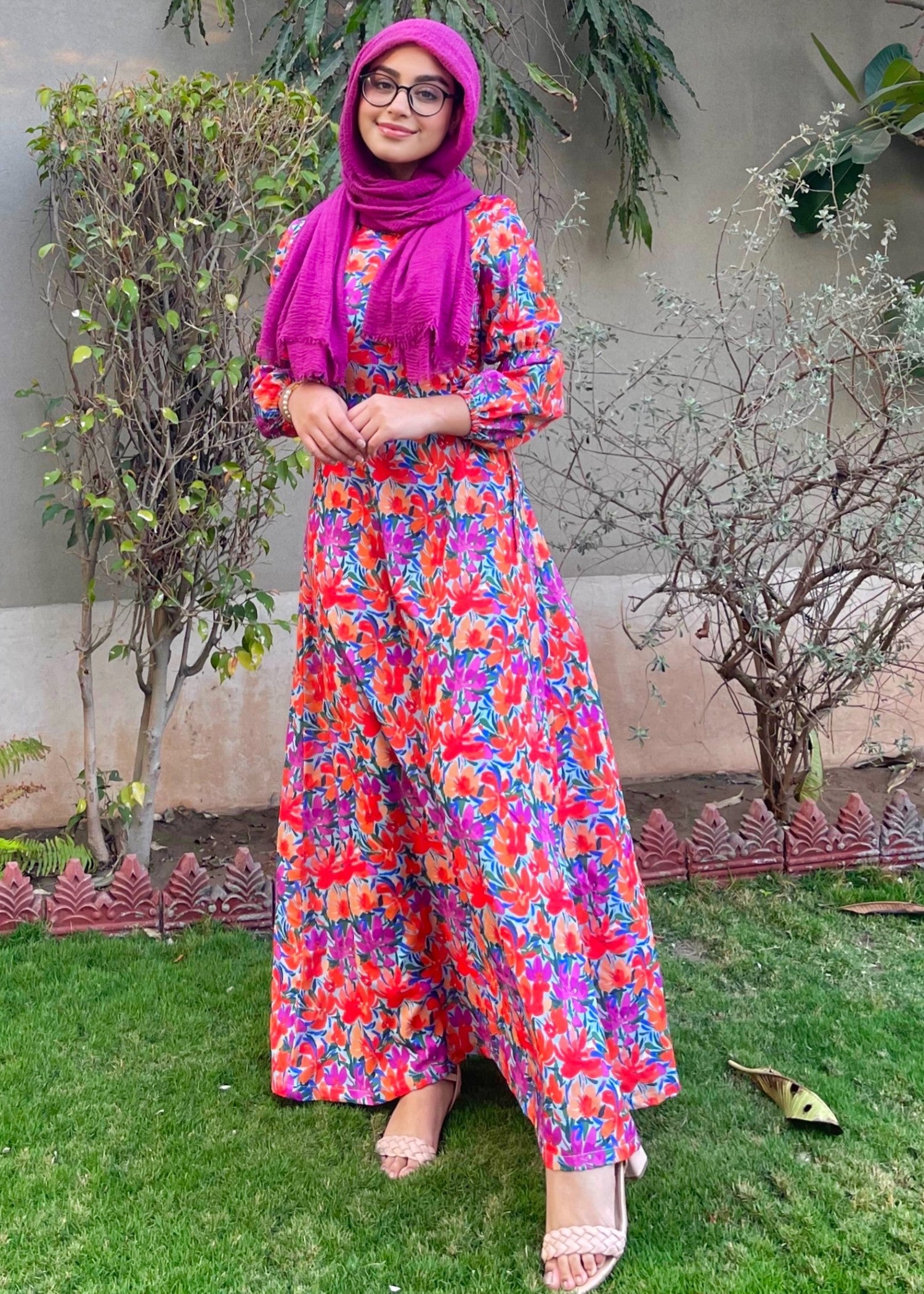 cotton viscose Dress in Multi