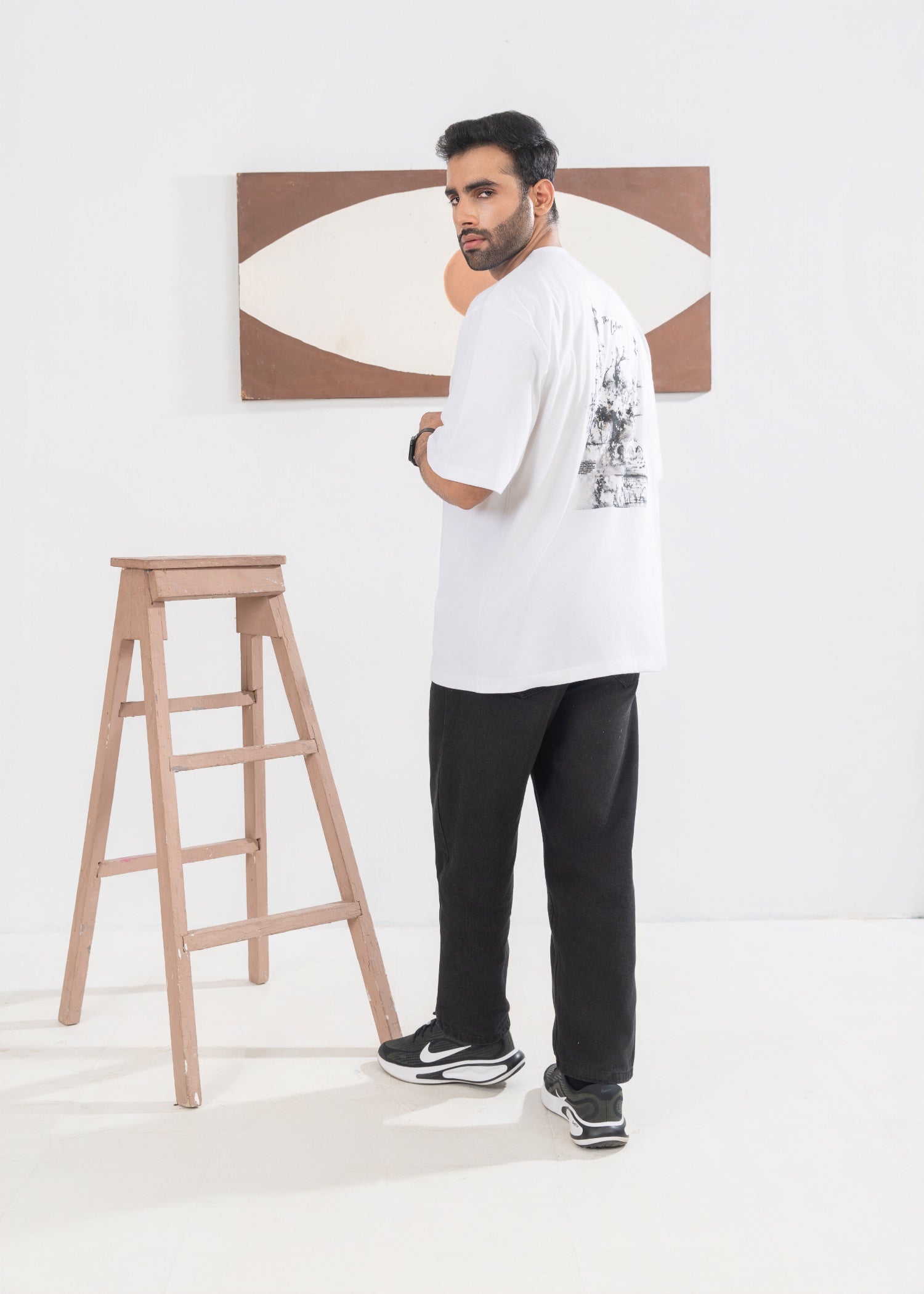cotton jersey T Shirt in White by Sapretbysaba