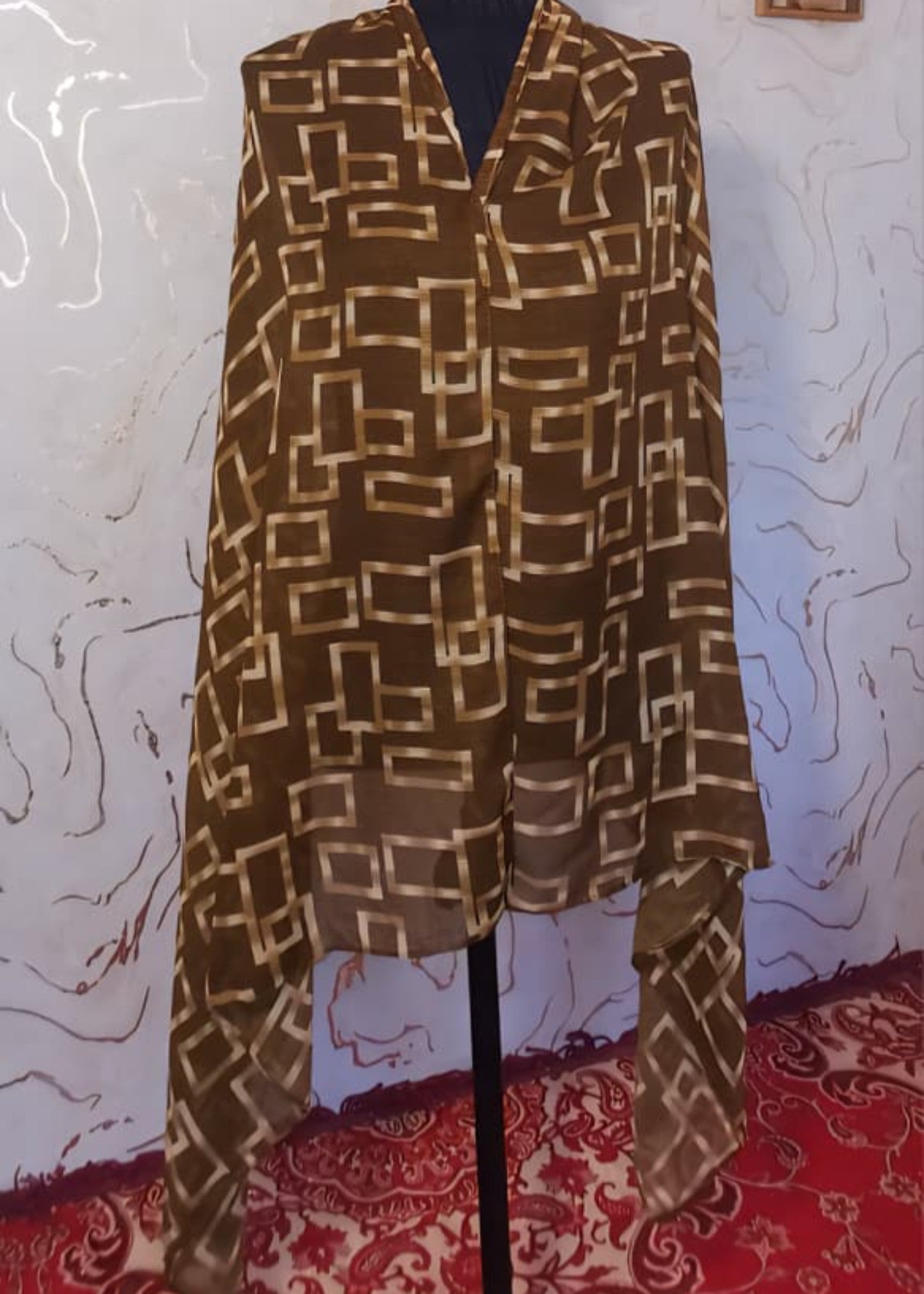 Scarf in Golden brown Color by - Trendy Women Scarf JUO2281