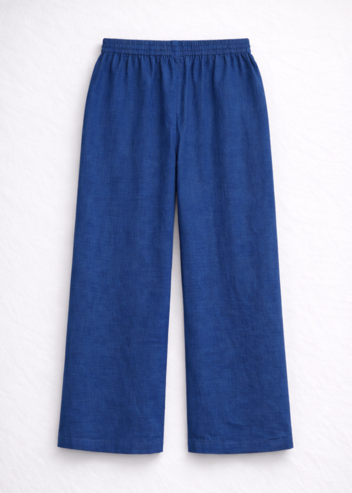 seersucker Trousers in Dark blue