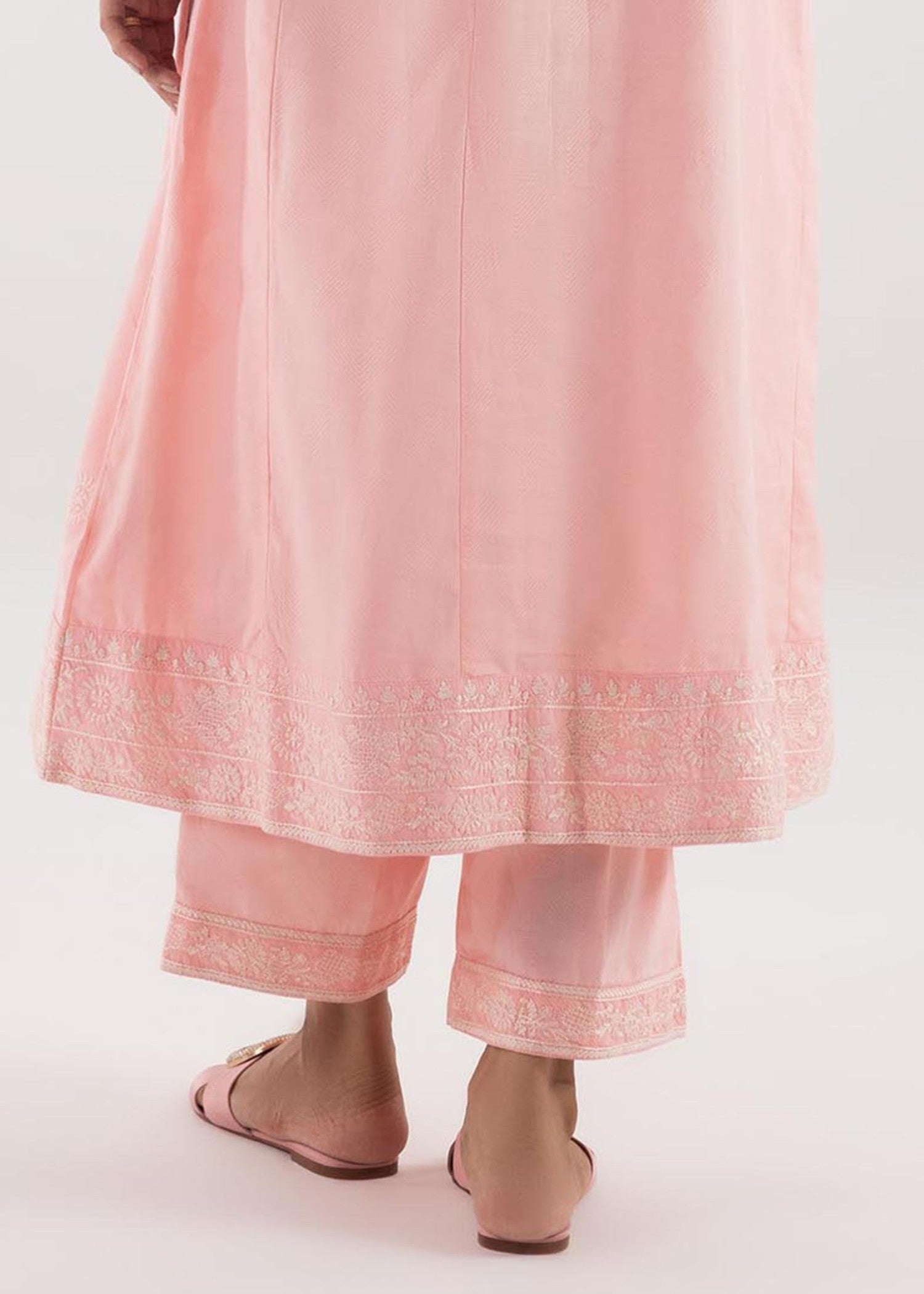 jacquard Trousers in Pink
