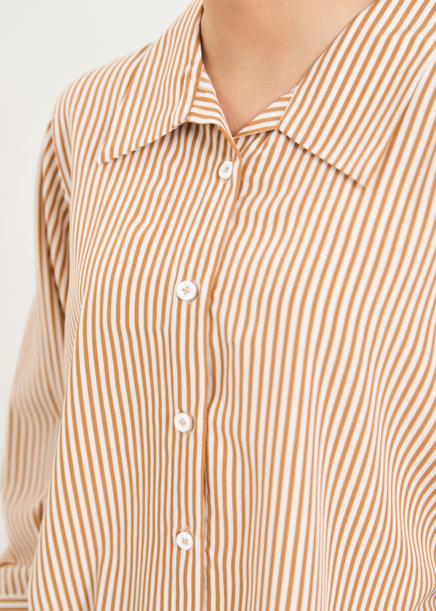 polycotton Top in Sand brown