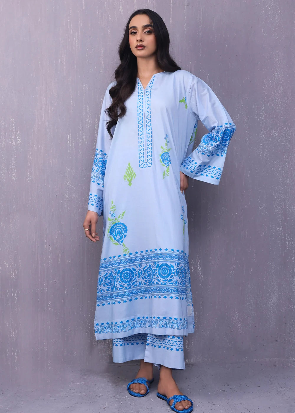 lawn Co Ord Sets in Ice blue