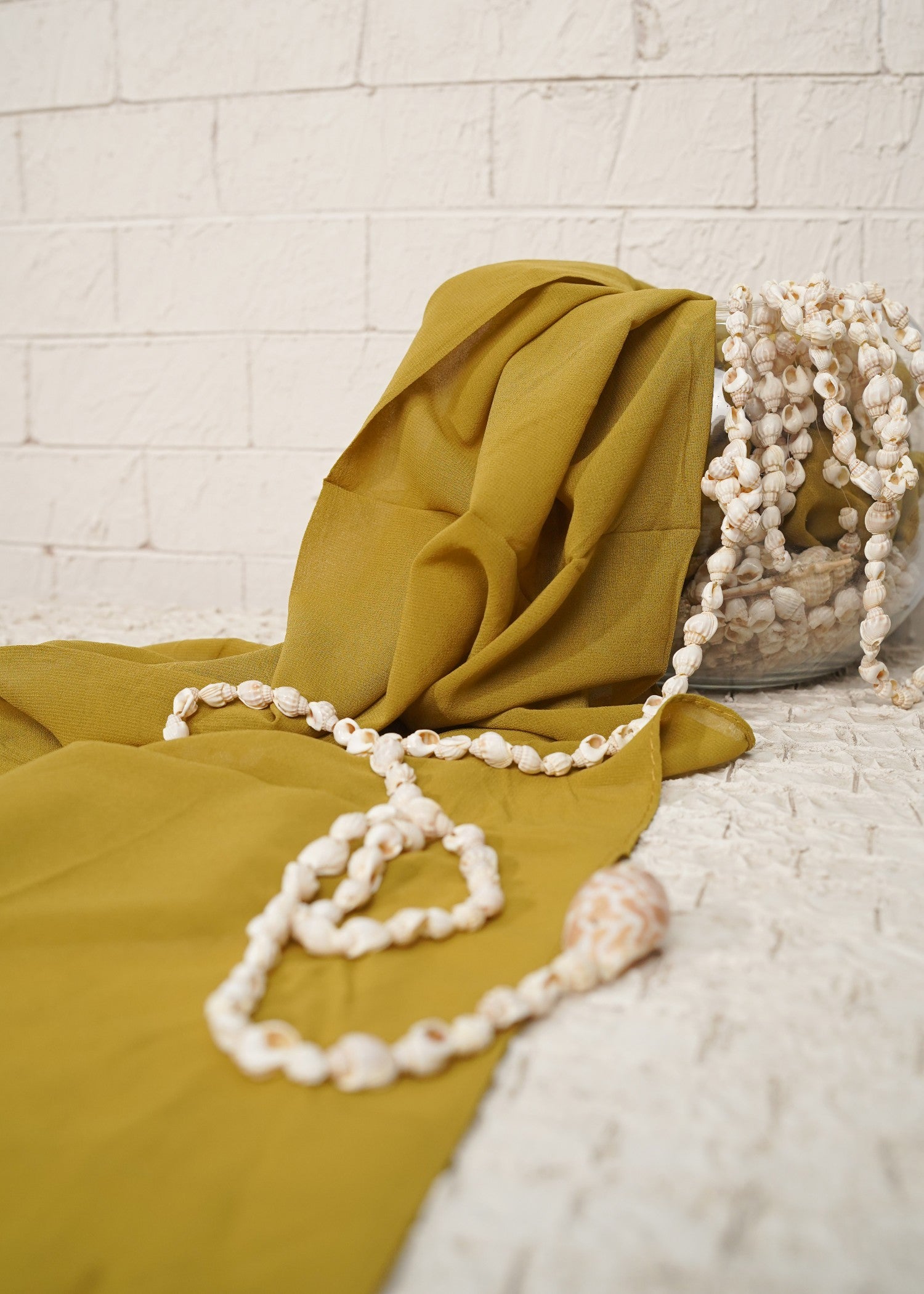 chiffon Hijab in Goldenrod