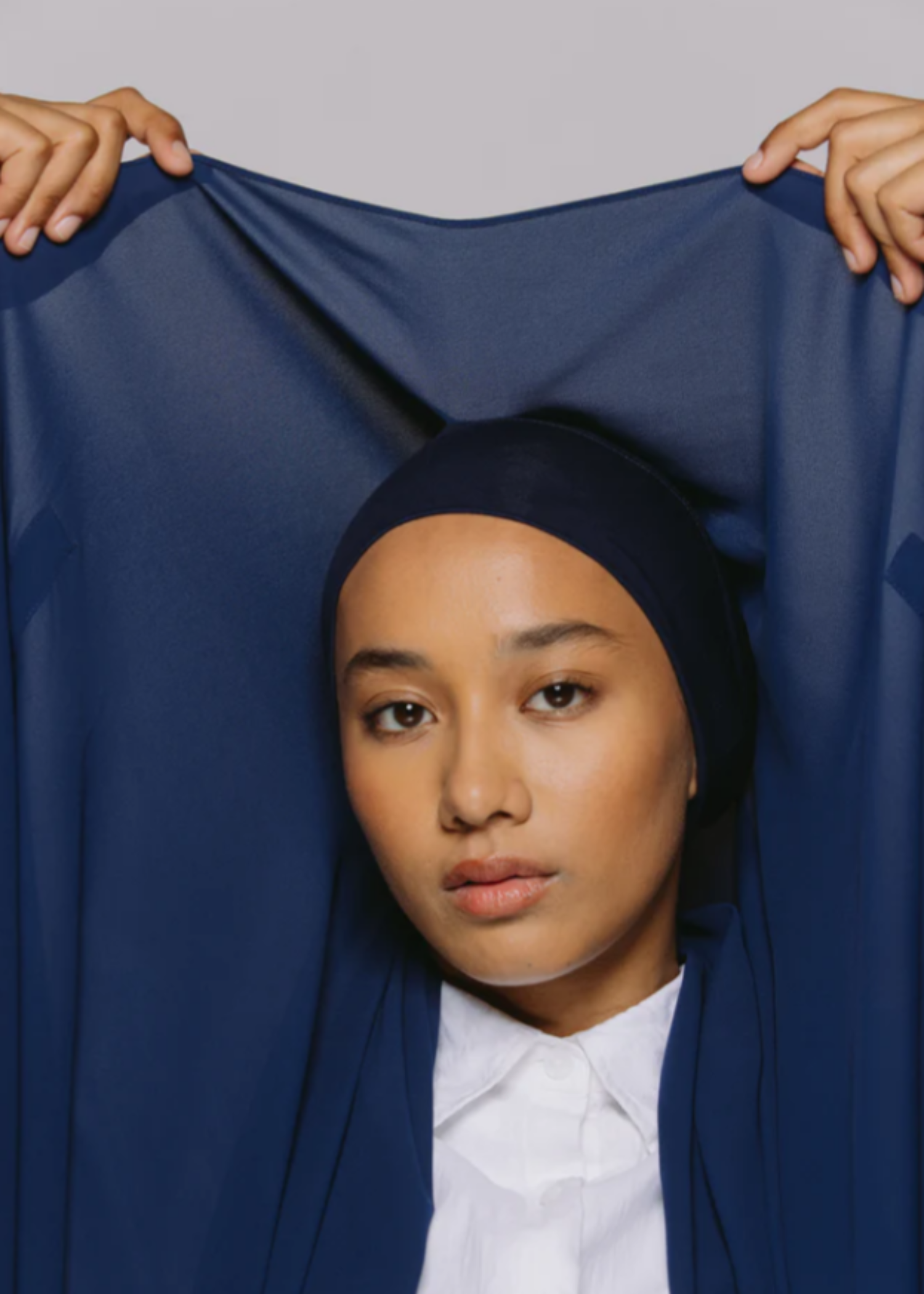 georgette Hijab in Navy blue