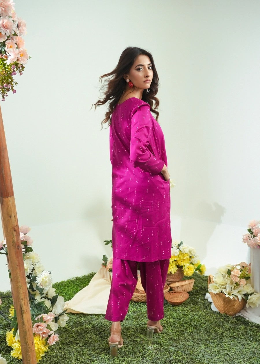 cambric Co Ord Sets in Magenta