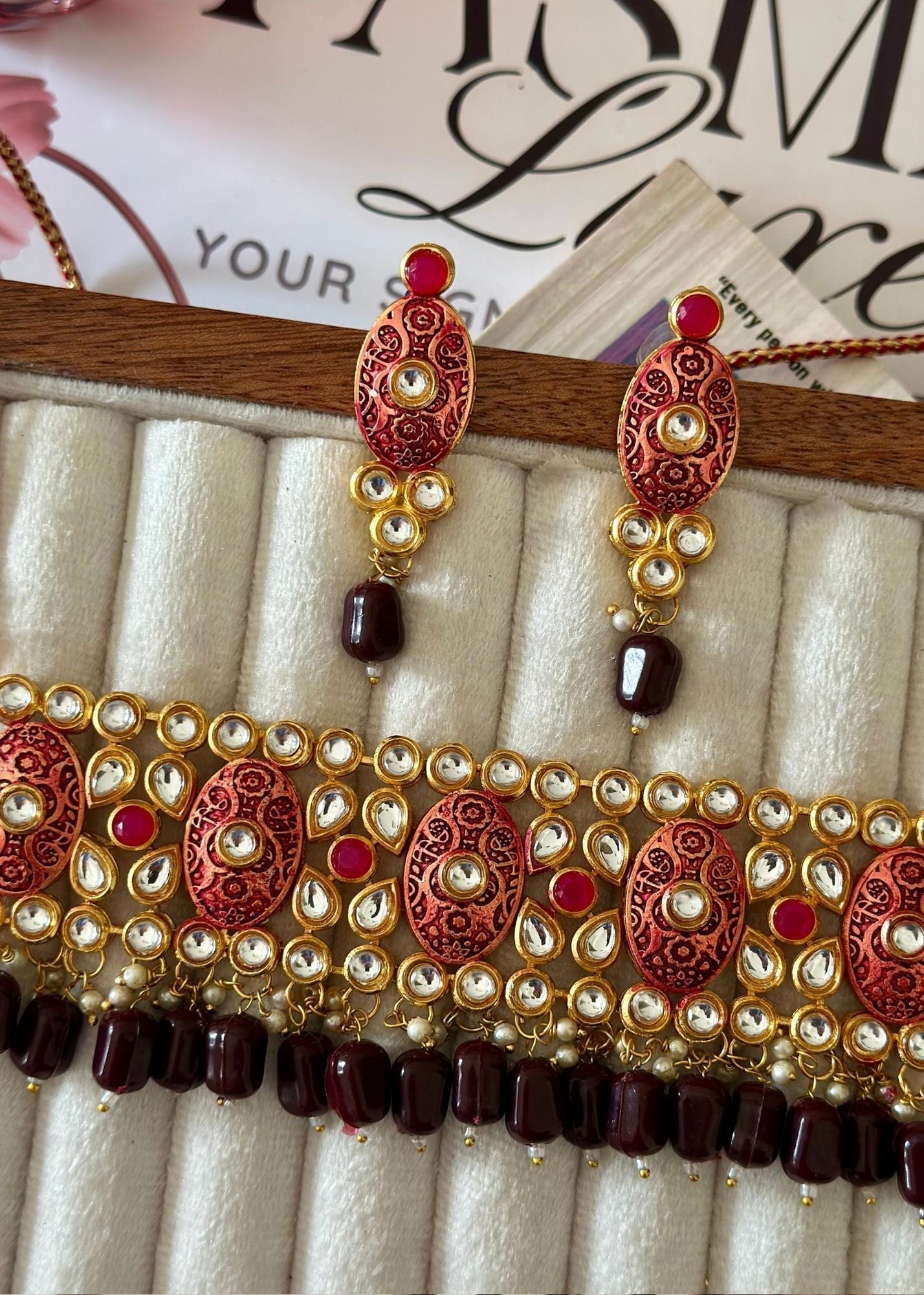 Choker in Multi Color by - Trendy Women Choker MED3755
