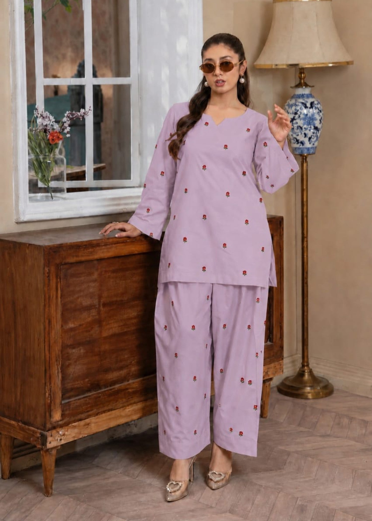 lawn Co Ord Sets in Lavender