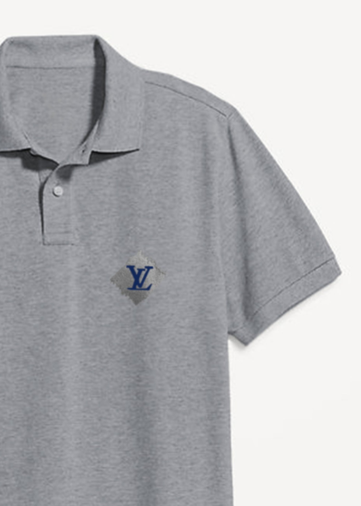cotton pique Polo Shirt in Dark grey