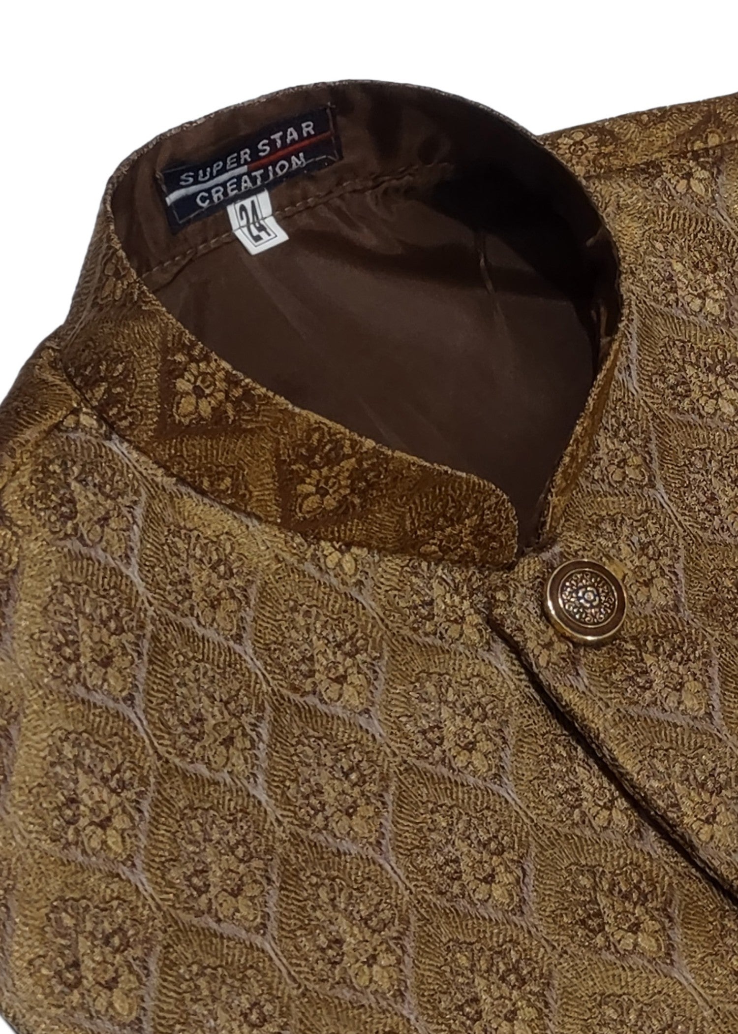 wash & wear Waistcoat in Mari gold