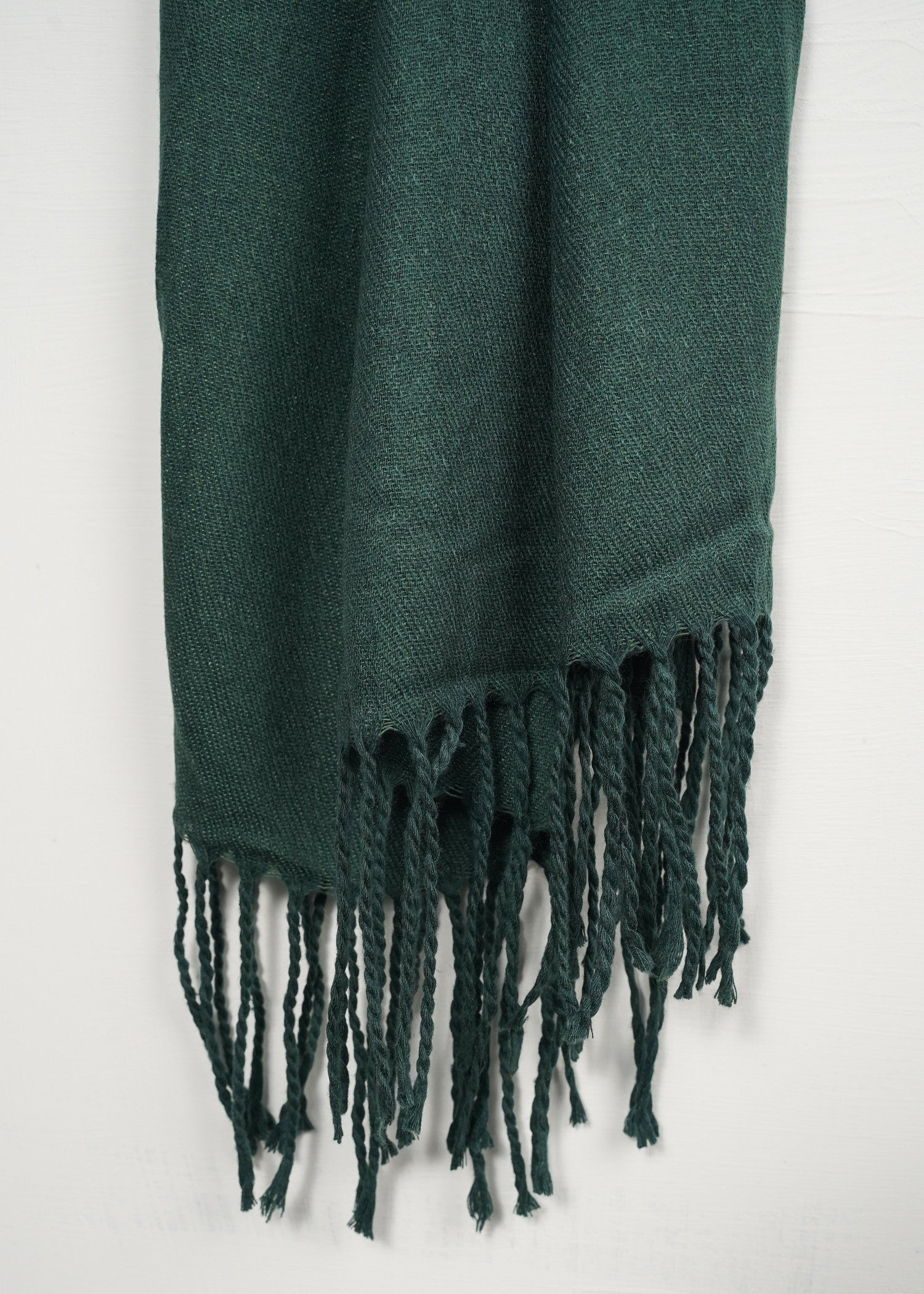 cashmere wool Hijab in Forest green