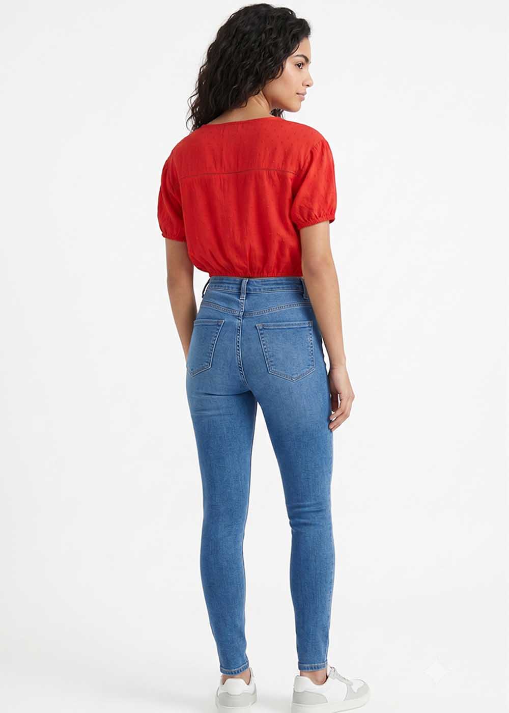polyester Top in Red