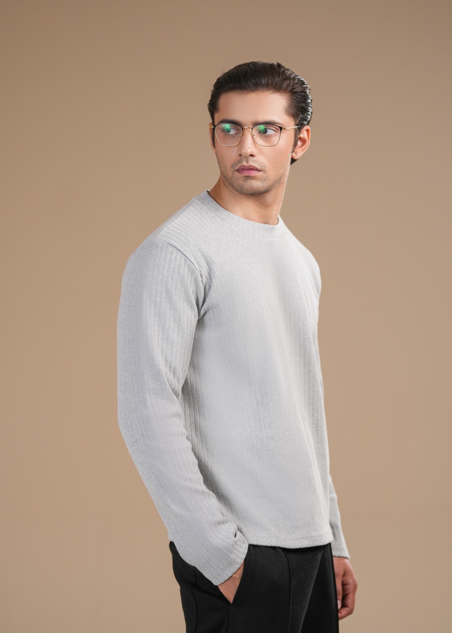 jersey knit Sweatshirt in Grey