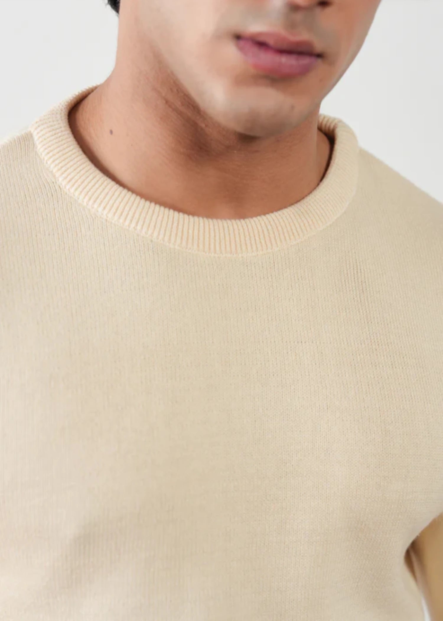 cotton Sweater in Cream