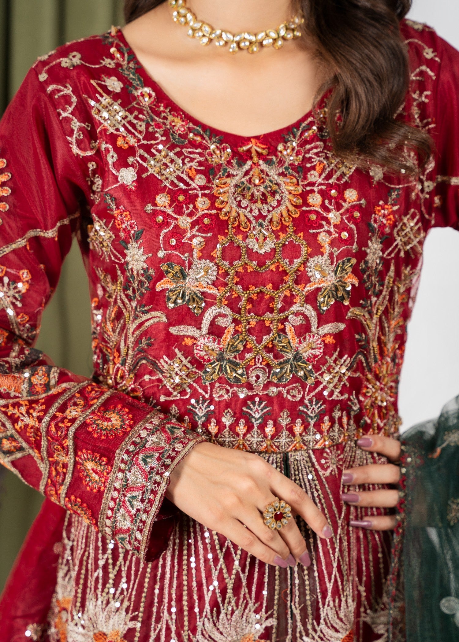 net Maxi in Maroon