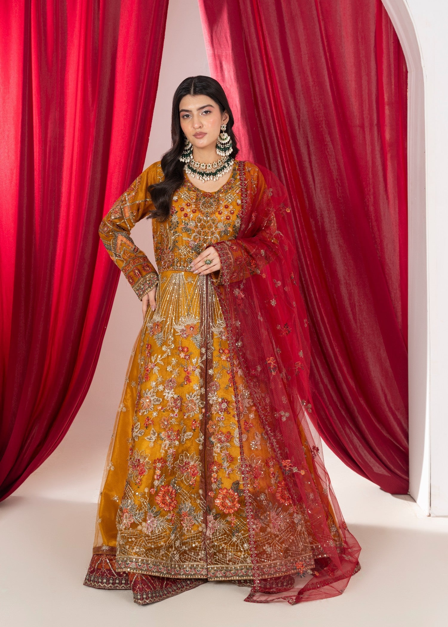 net Maxi in Mustard