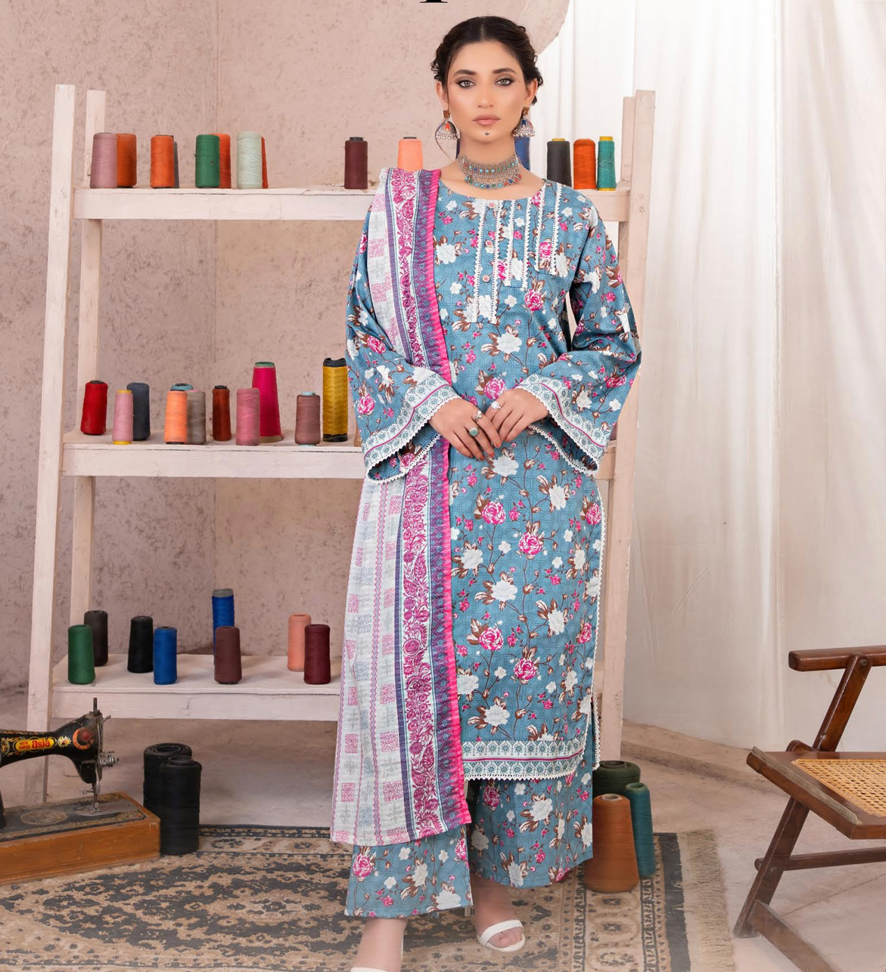 Printed Summer Lawn Drop 14 – 11