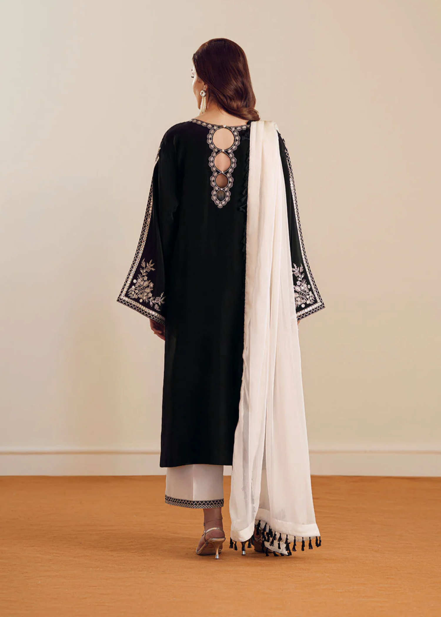 marina Kurta Set in Black