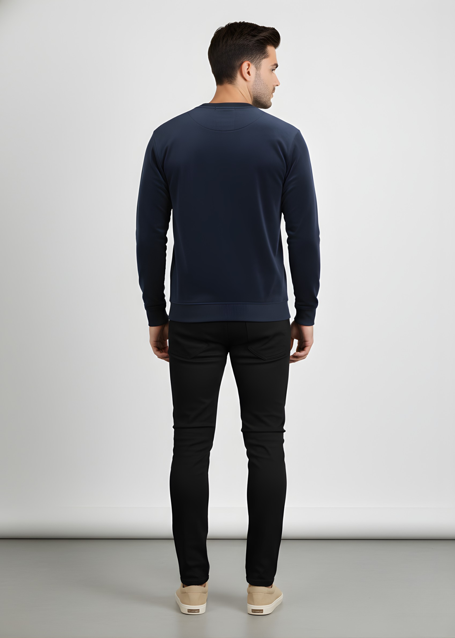 pinwale corduroy Sweatshirt in Blue