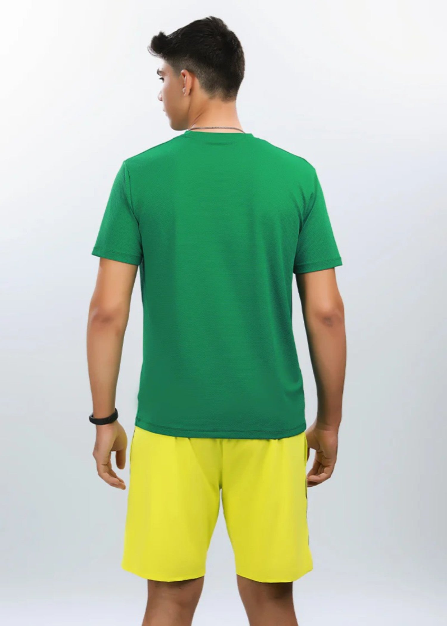 microfiber polyester Shorts in Yellow