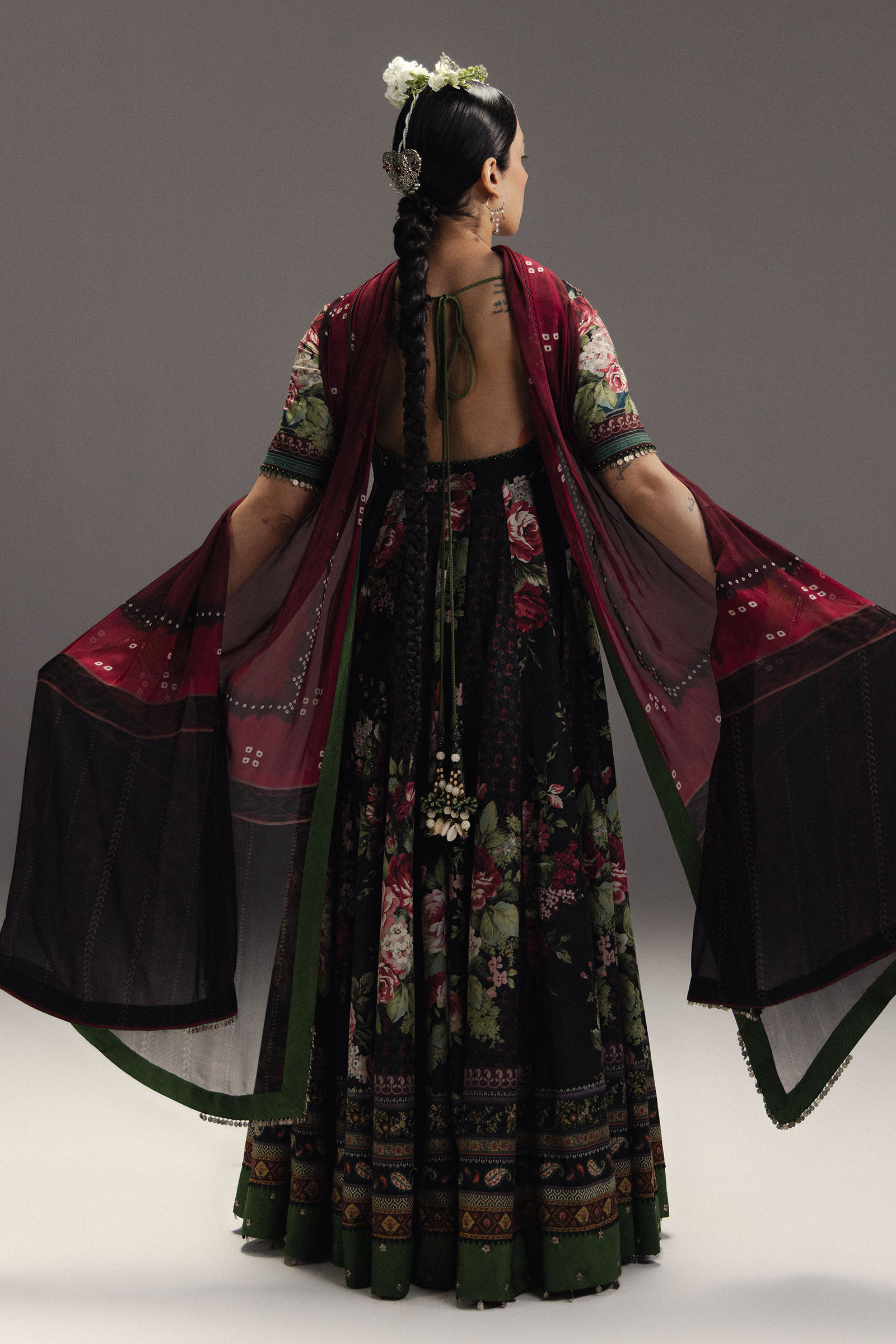 Anarkali Festive Luxury Lawn – Shehzadi-D5