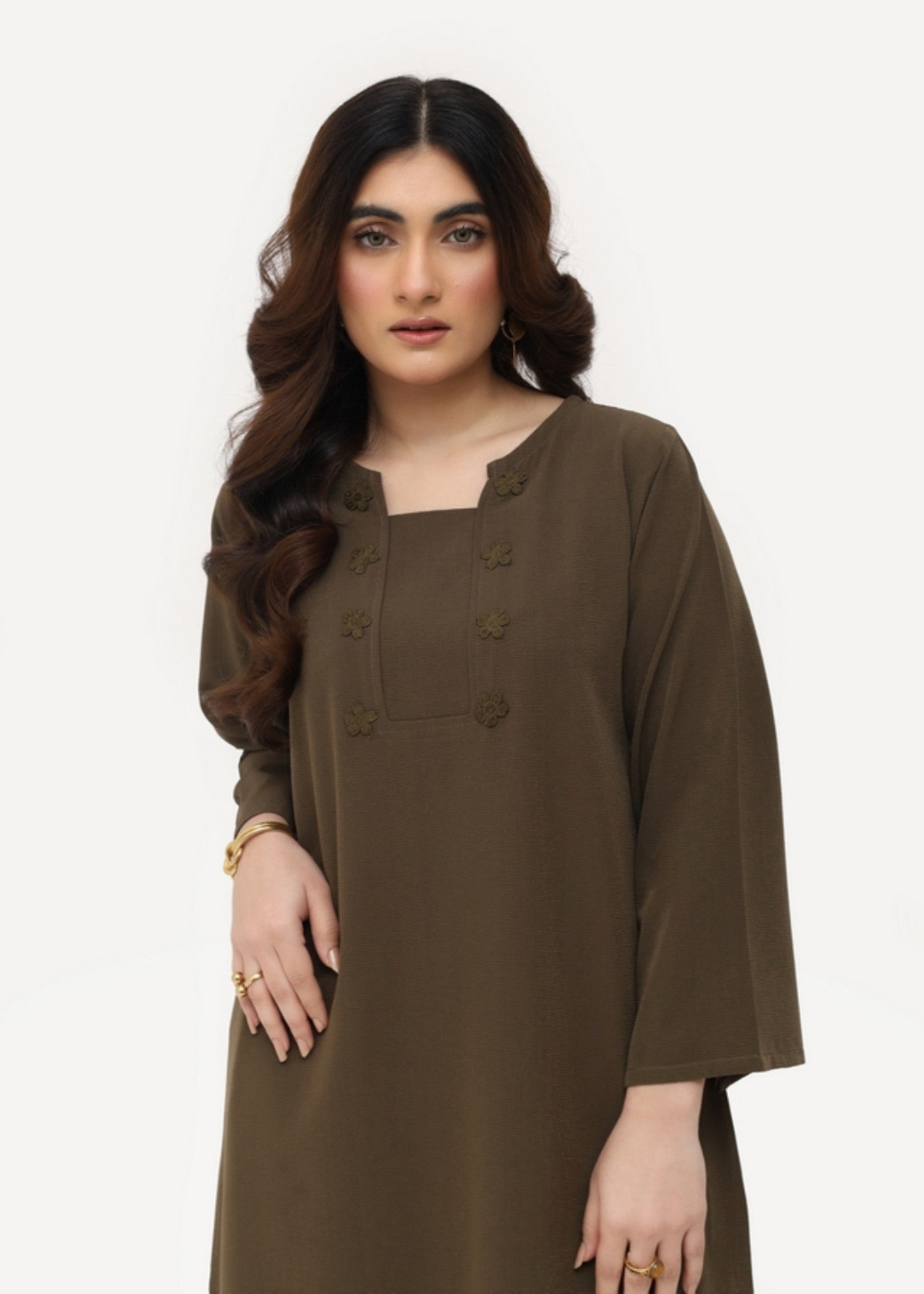 georgette Co Ord Sets in Mocha brown