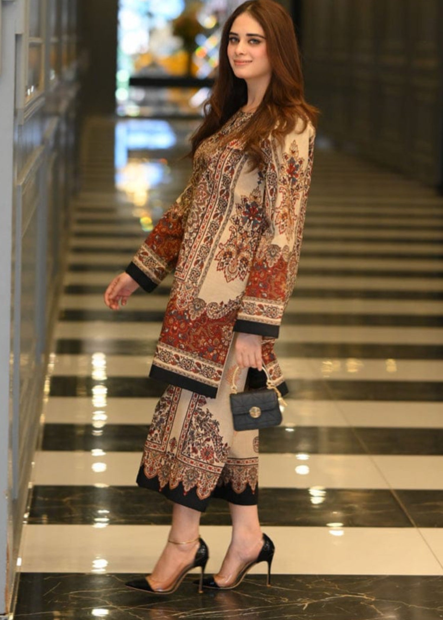 poly lawn Co Ord Sets in Multi
