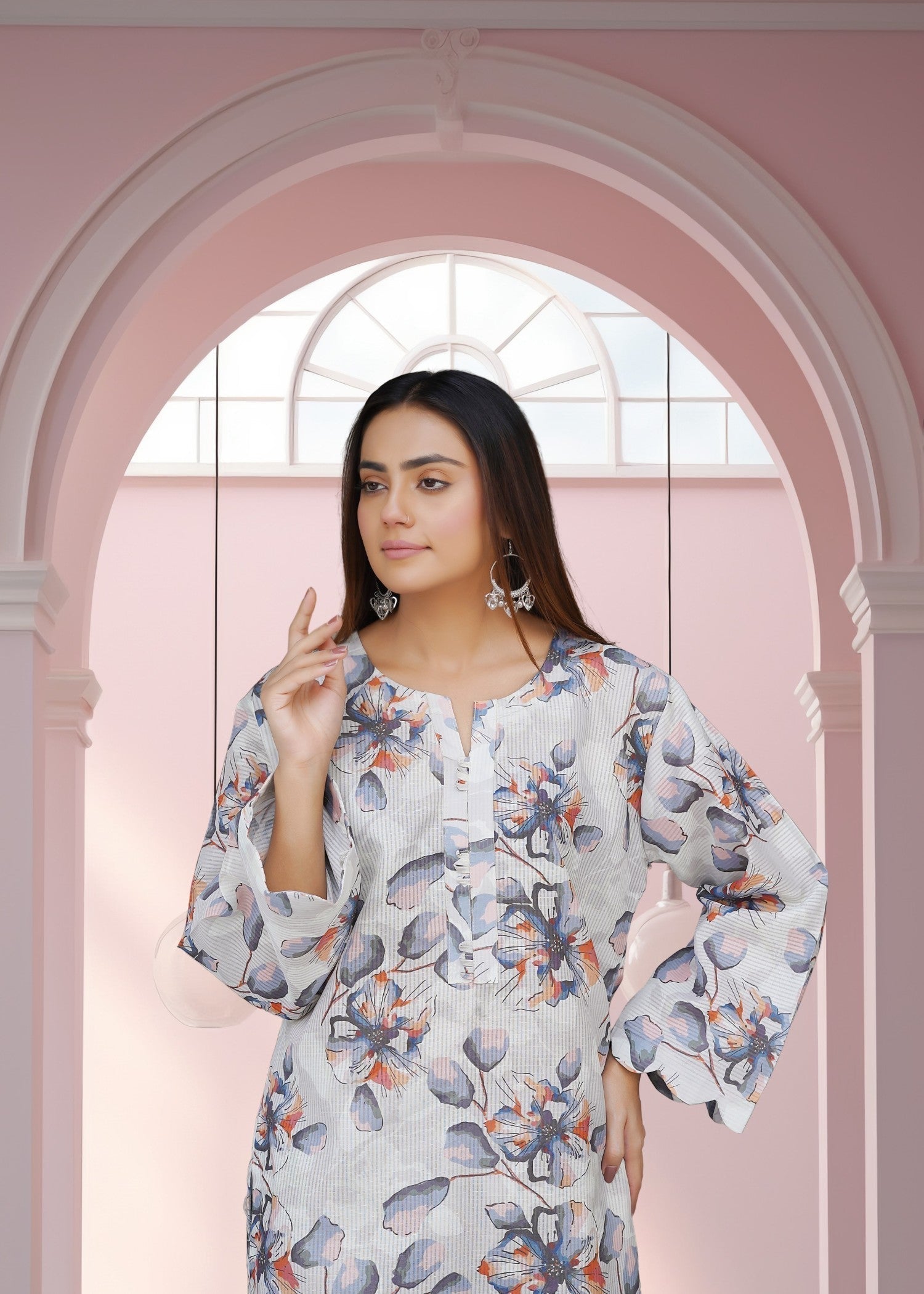 cotton satin Co Ord Sets in Ivory