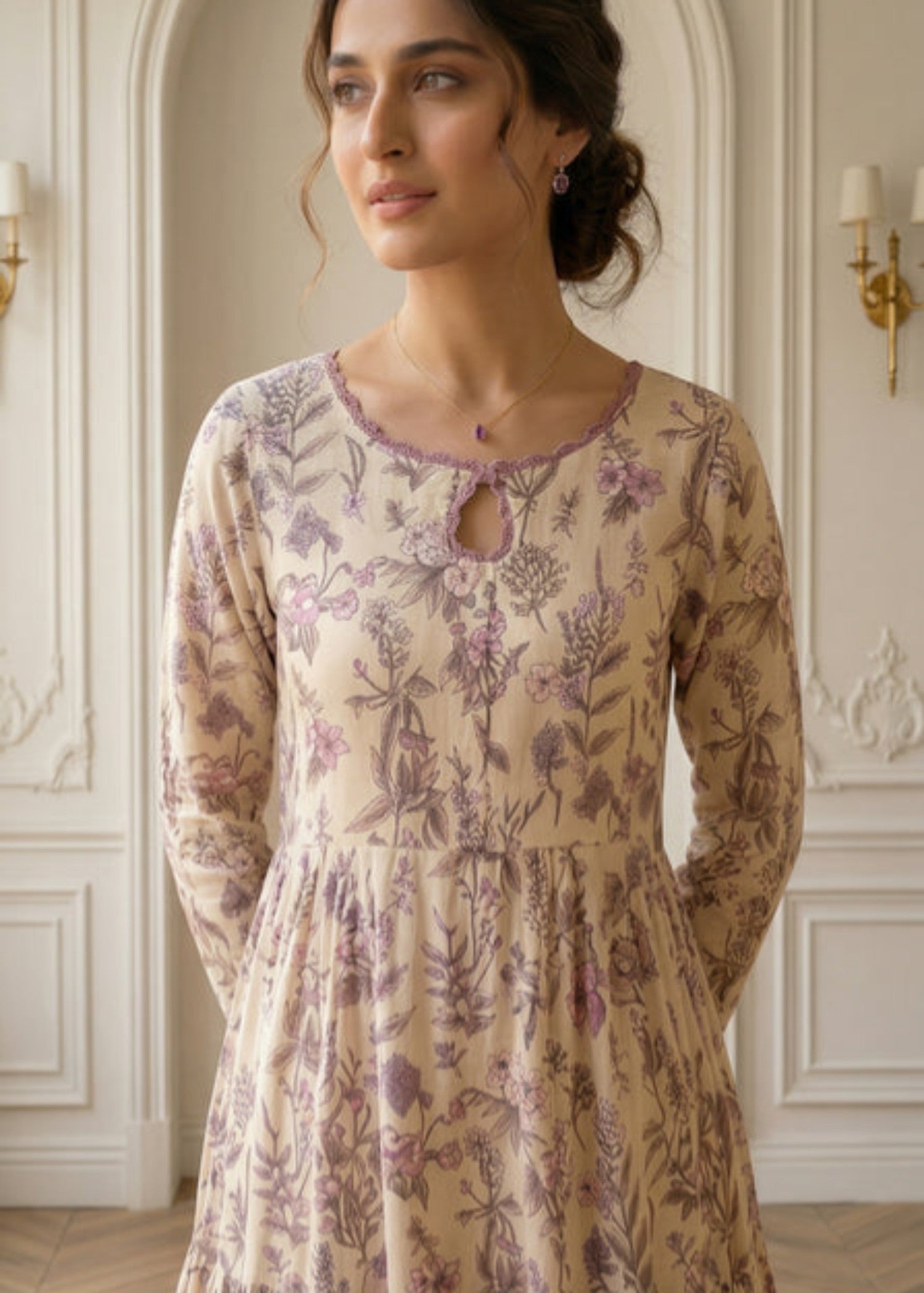 cotton Maxi in Camel brown