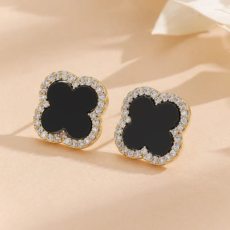 Studs in Black, gold, white Color by - Trendy Women Studs CBV2623