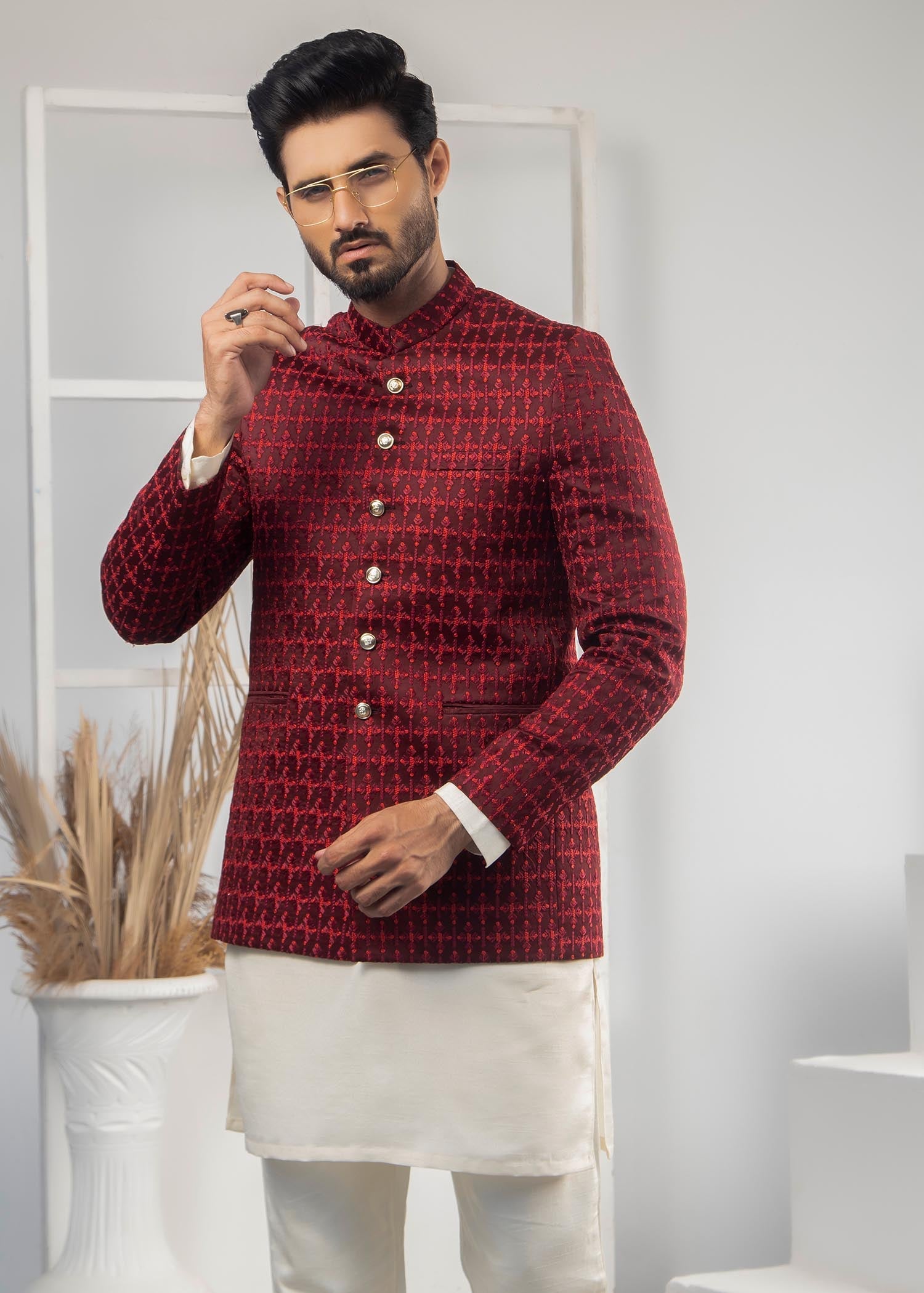 cotton Prince Coat in Red