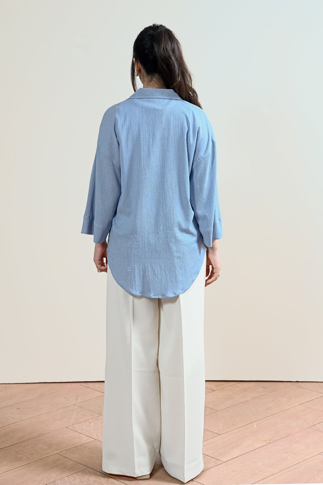 jacquard Tunic in Sky blue