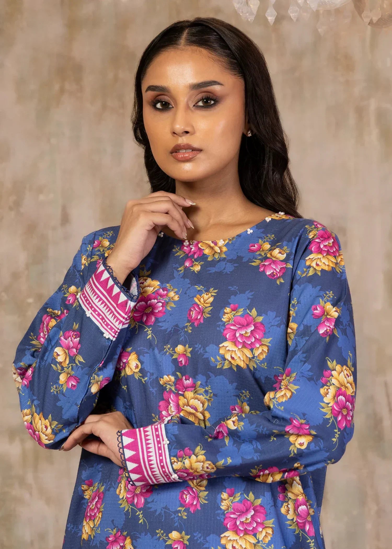 khaddar Co Ord Sets in Blue