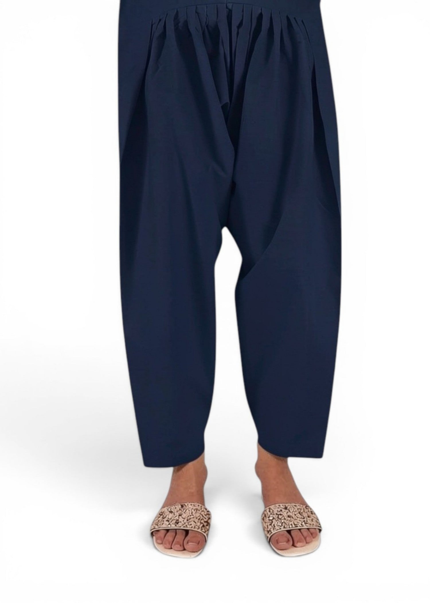 cotton Shalwar in Navy blue