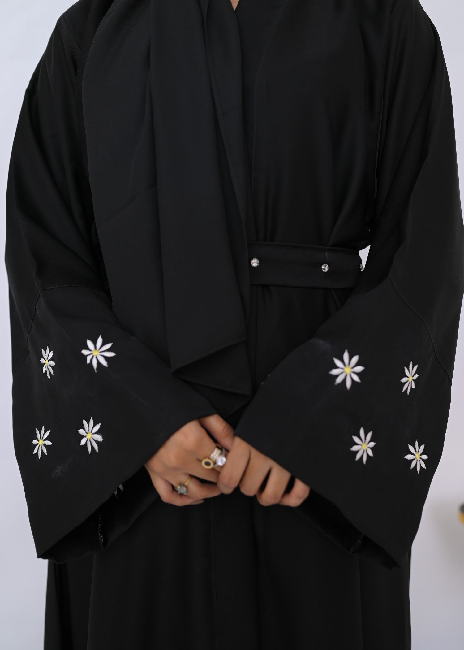 nidha Abaya in Jet black