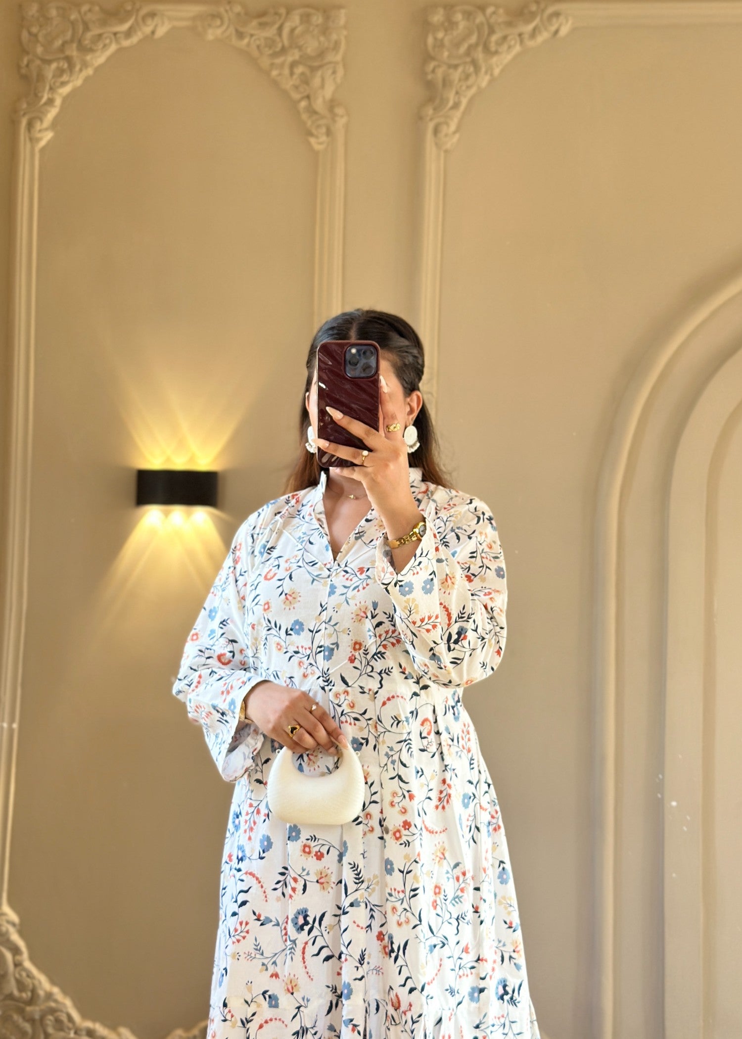 cotton Dress in White