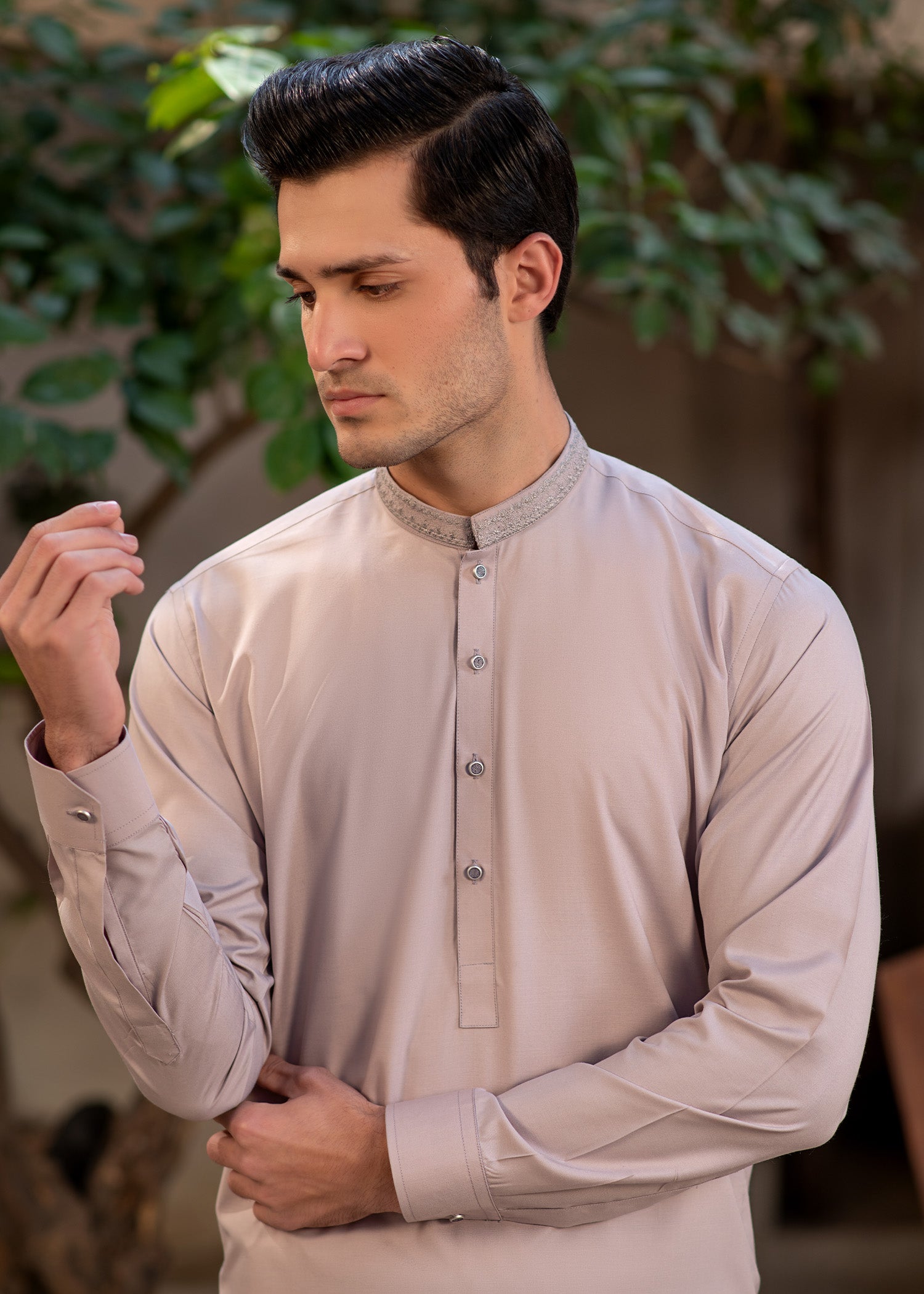 wash & wear Shalwar Kameez in Baby pink by Buraq